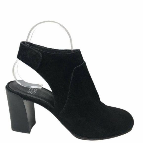 Eileen Fisher Suede Almond Toe Slingback Heels - Picture 4 of 11